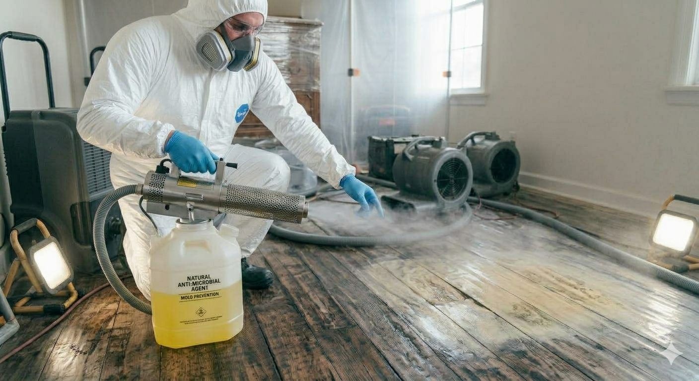 Applying Anti Microbial Treatment