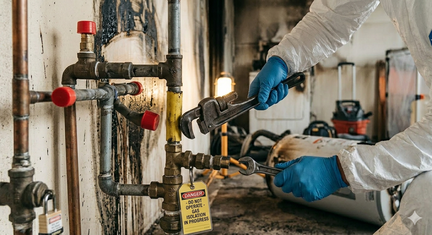 Disconnection of Plumbing Services Including Gas