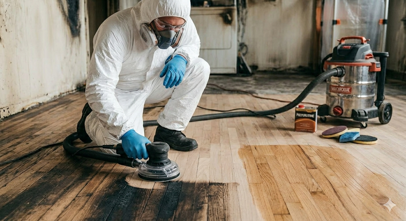 Restoration of Charred Flooring